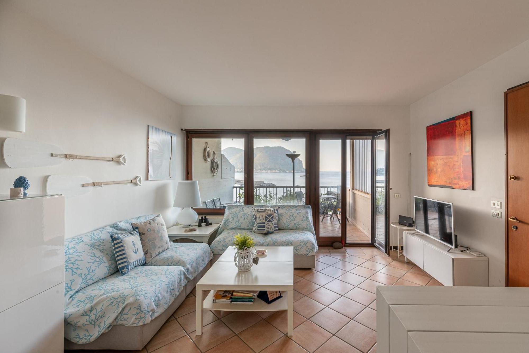 Casa Azzurra Vista Mare All'addaura By Wonderful Italy Appartamento *